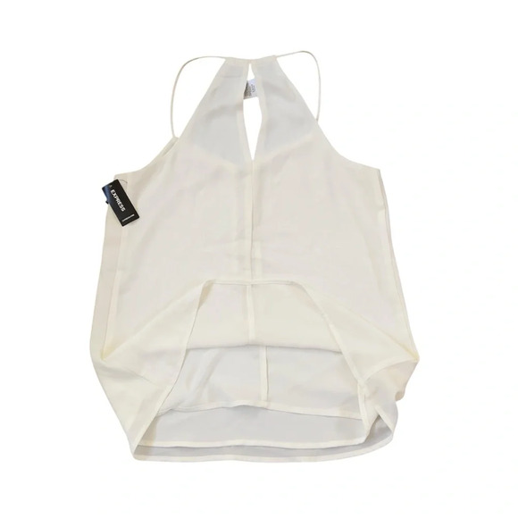 Express NWT Sleeveless Ivory Blouse with Gold Zipper - Picture 10 of 12